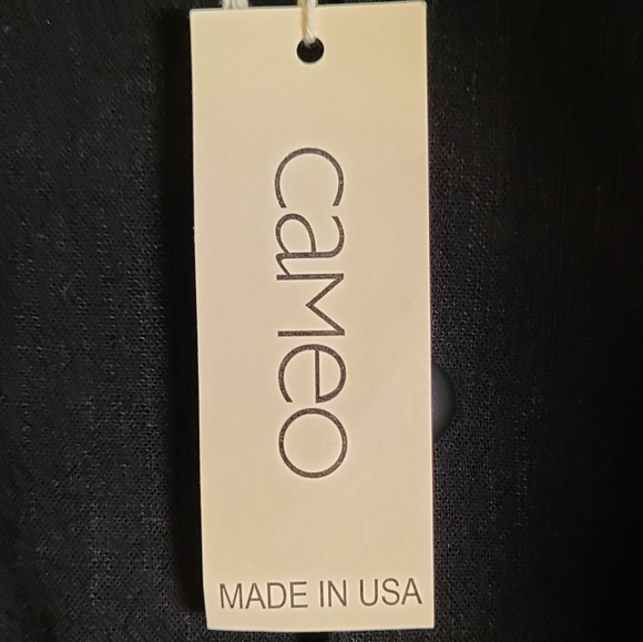 NWT Cameo Black Linen Bomber Style Jacket size XSmall - Picture 8 of 9